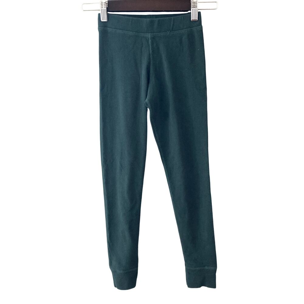 Hanna Andersson Ribbed Stretch Leggings - Juniper Green - 8 or 130cm